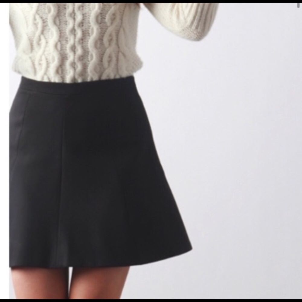J. Crew A-line Flounce Mini Skirt
